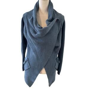 Matilda Jane Envison This Wrap Cardigan Sweater Cornflower Blue M